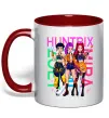 Чашка с цветной ручкой KPOP Demon Hunters Huntrix Красный фото