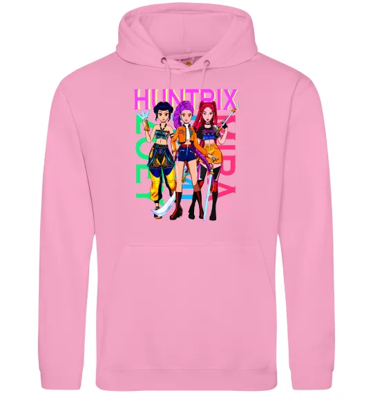Мужская толстовка (худи) KPOP Demon Hunters Huntrix Розовый фото