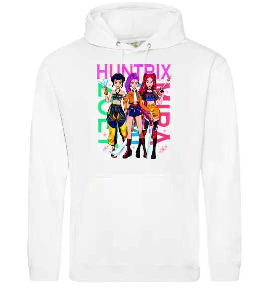Чоловіча толстовка (худі) KPOP Demon Hunters Huntrix Білий фото