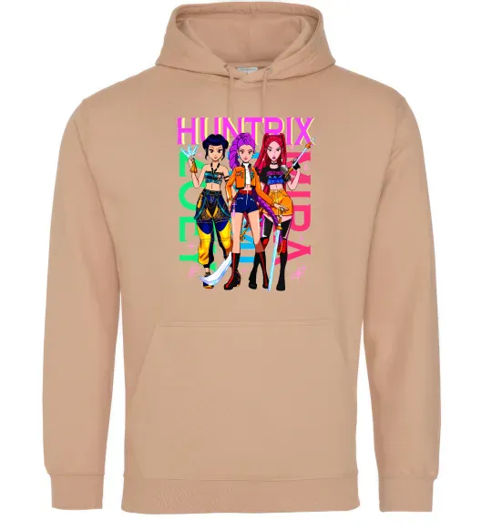 Женская толстовка (худи) KPOP Demon Hunters Huntrix Песочный фото