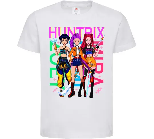 Детская футболка KPOP Demon Hunters Huntrix Белый фото