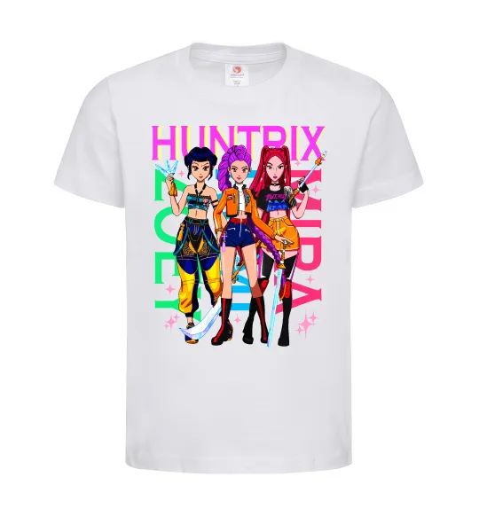 Детская футболка KPOP Demon Hunters Huntrix Белый фото