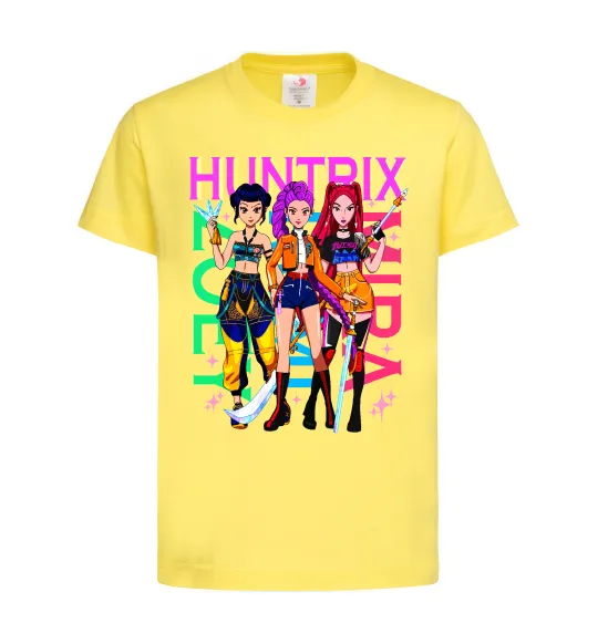 Детская футболка KPOP Demon Hunters Huntrix Лимонный фото