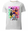 Мужская премиум футболка KPOP Demon Hunters Huntrix Белый фото