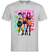 Мужская футболка KPOP Demon Hunters Huntrix Серый фото