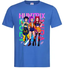 Мужская футболка KPOP Demon Hunters Huntrix Ярко-синий фото