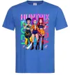 Мужская футболка KPOP Demon Hunters Huntrix Ярко-синий фото