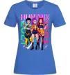 Женская футболка KPOP Demon Hunters Huntrix Ярко-синий фото