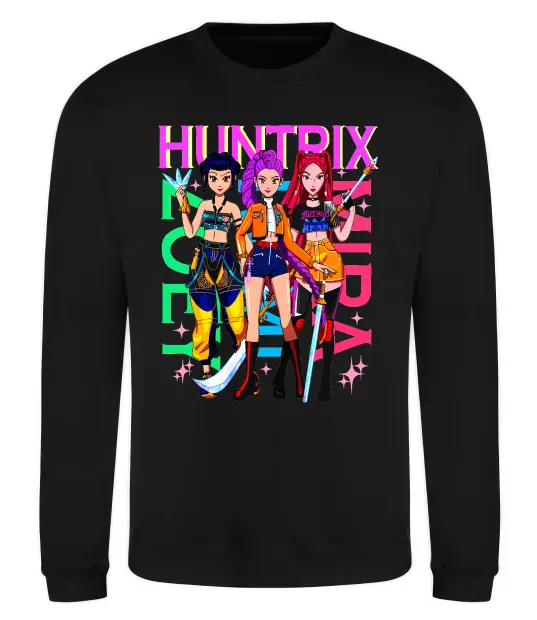 Свитшот KPOP Demon Hunters Huntrix Черный фото