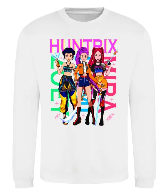 Свитшот KPOP Demon Hunters Huntrix Белый фото