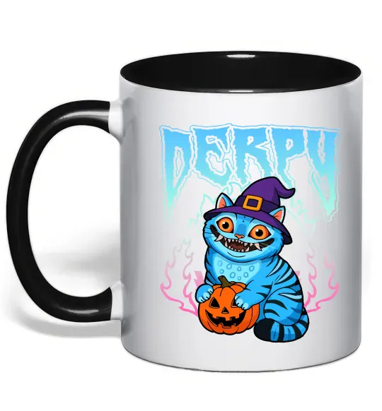 Чашка с цветной ручкой Derpy Demon Hunters Черный фото