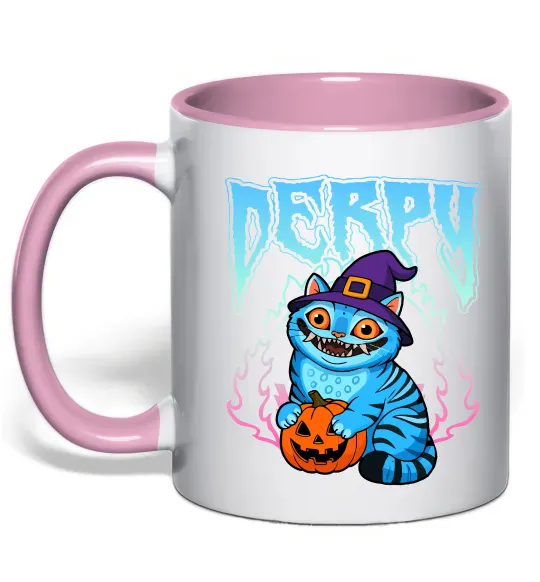 Чашка с цветной ручкой Derpy Demon Hunters Нежно розовый фото