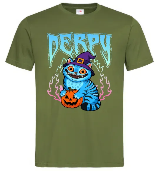 Мужская футболка Derpy Demon Hunters Оливковый фото