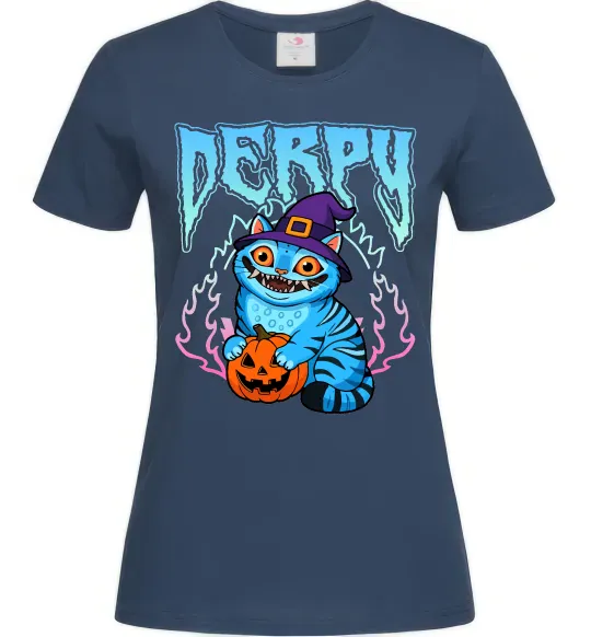 Женская футболка Derpy Demon Hunters Темно-синий фото