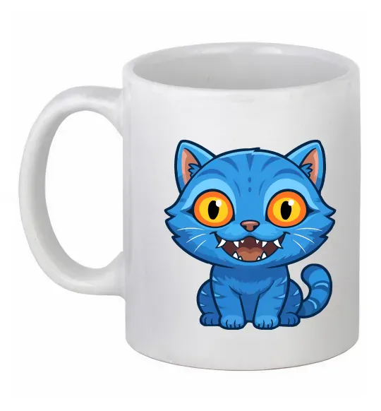 Чашка керамическая Derpy tiger Белый фото