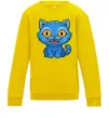 Детский Свитшот Derpy tiger Солнечно желтый фото