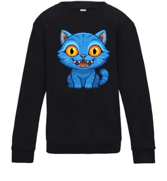 Детский Свитшот Derpy tiger Черный фото