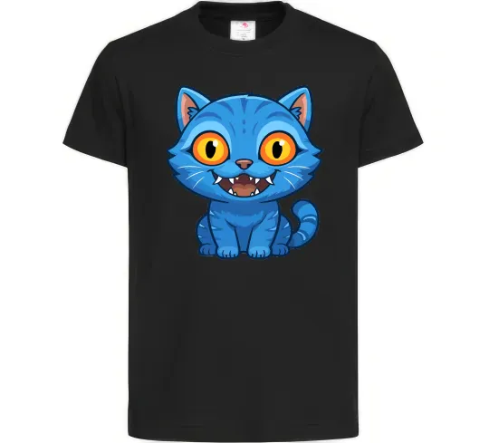 Дитяча футболка Derpy tiger Чорний фото