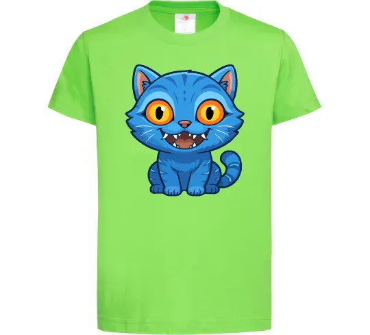 Дитяча футболка Derpy tiger Лаймовий фото