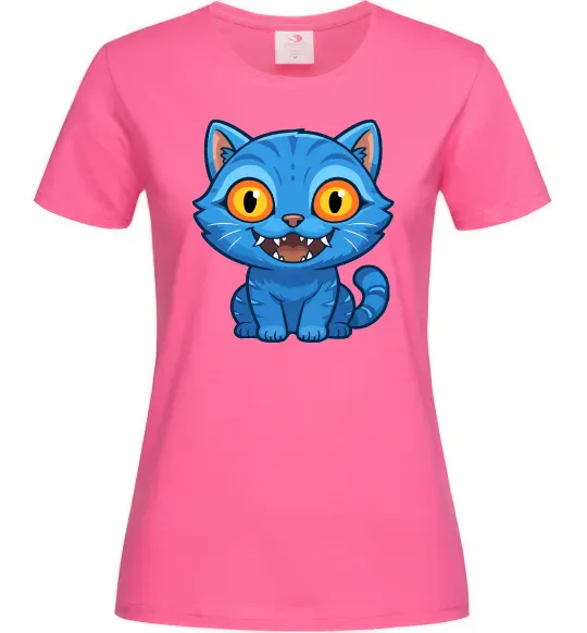 Женская футболка Derpy tiger Ярко-розовый фото