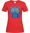 Женская футболка Derpy tiger Красный Женская футболка Derpy tiger Красный фото