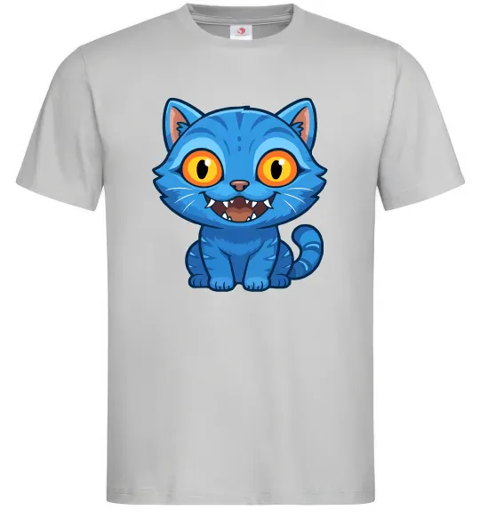 Мужская футболка Derpy tiger Серый фото