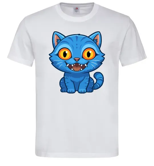 Мужская футболка Derpy tiger Белый фото