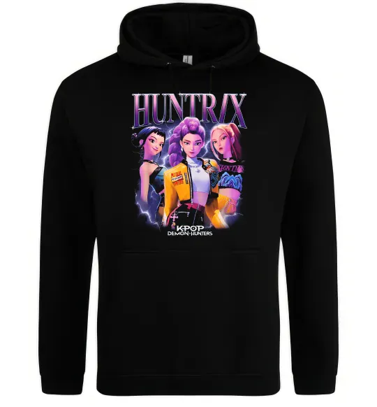 Мужская толстовка (худи) Huntrix Демон хантер Черный фото