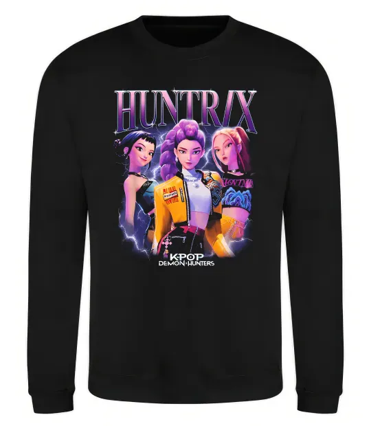 Свитшот Huntrix Демон хантер Черный фото