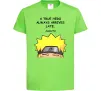 Детская футболка True heroe always arrives late Лаймовый фото
