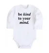 Дитячий бодік Be kind to your mind Білий фото