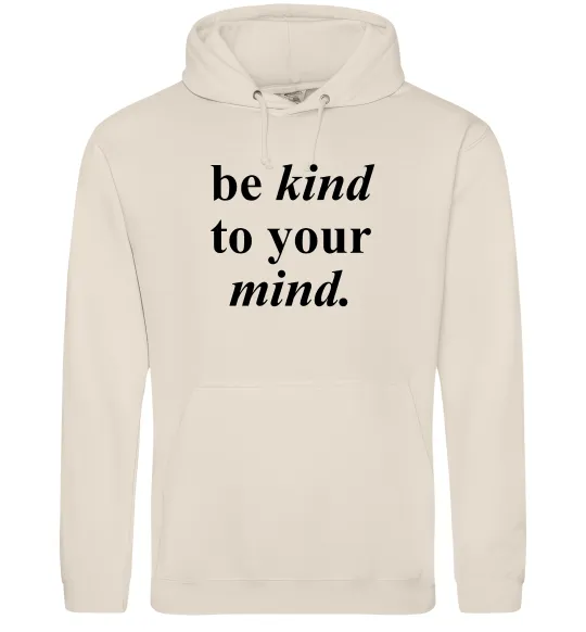 Мужская толстовка (худи) Be kind to your mind Таш фото