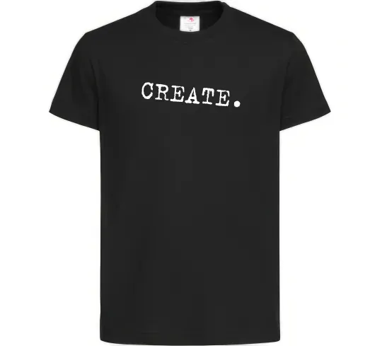 Детская футболка Create Черный фото