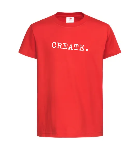 Детская футболка Create Красный фото
