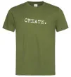 Чоловіча футболка Create Оливковий фото