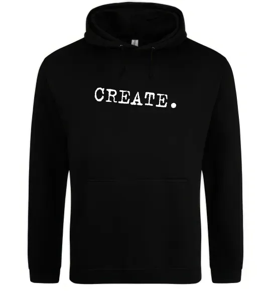 Женская толстовка (худи) Create Черный фото