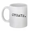 Чашка керамічна Create Білий фото