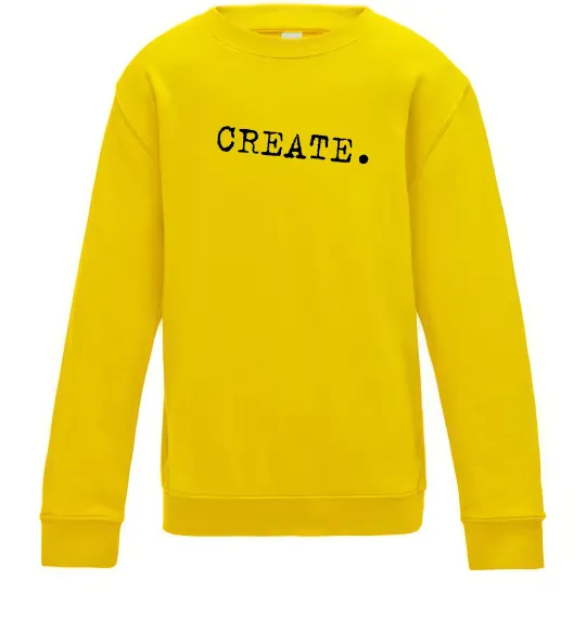 Дитячий світшот Create Сонячно жовтий фото