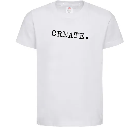 Детская футболка Create Белый фото