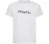 Детская футболка Create Белый фото