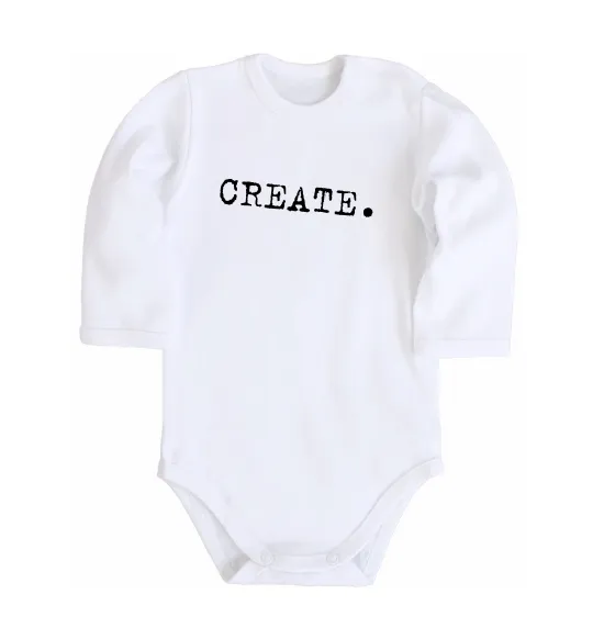Детский боди Create Белый фото