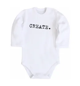 Дитячий бодік Create Білий фото
