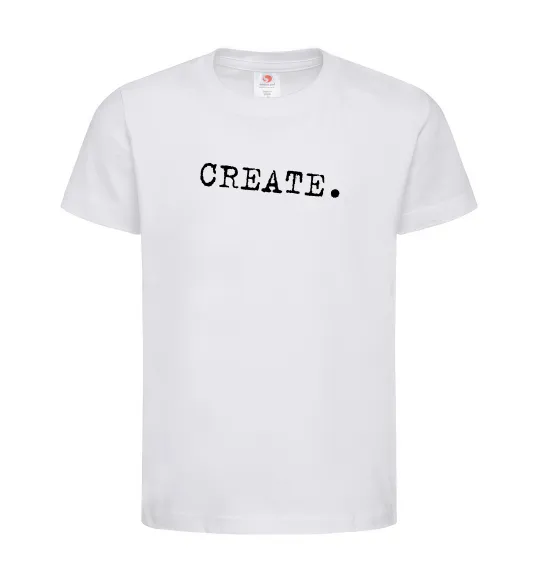 Детская футболка Create Белый фото