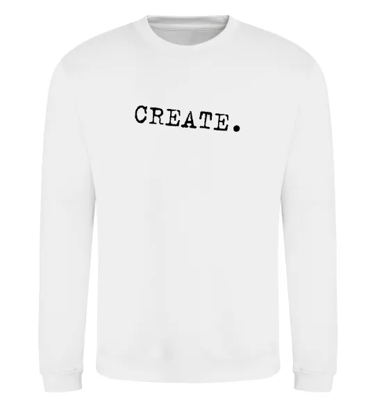 Світшот Create Білий фото