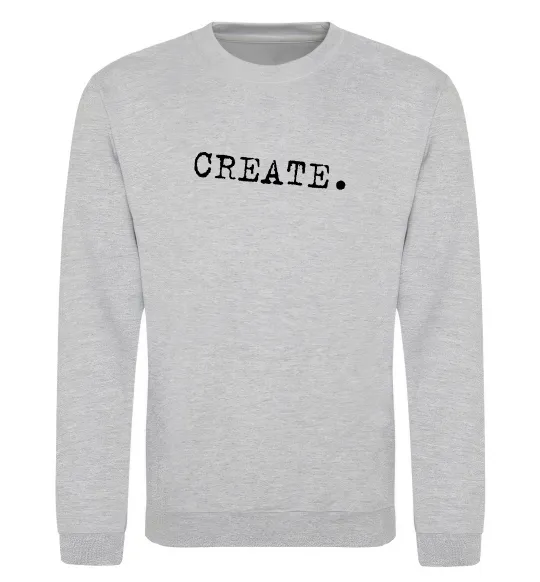 Світшот Create Сірий меланж фото