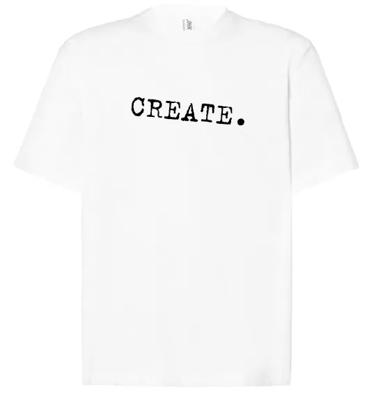 Футболка Оверсайз Create Білий фото