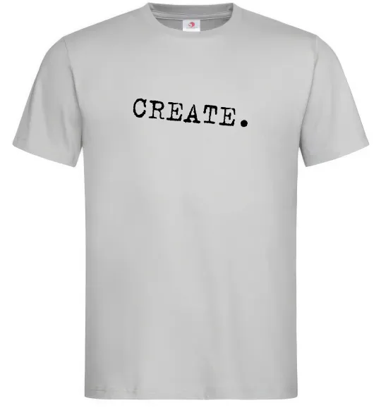 Чоловіча футболка Create Сірий фото