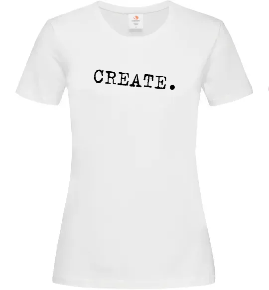 Женская футболка Create Белый фото