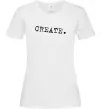 Женская футболка Create Белый фото