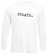 Лонгслив Create Белый фото